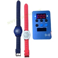 Gelang getar pergelangan tangan timer gelang pengingat waktu gesper jam lampu diaktifkan RGB bergetar atau gelang Lampu untuk tempat bermain
