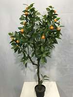 Chinesische Fabrik Günstiger Preis Realistische Künstliche Pflanzen Künstlicher Orangenbaum im Topf Fruchtbaum für Heim- und Gartendekoration