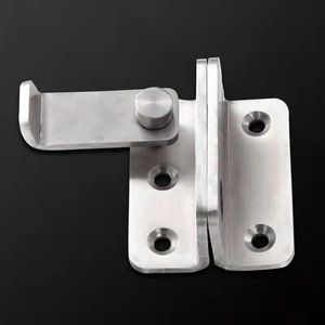 Loquet de porte à rotation dissimulé en acier inoxydable, <span class=keywords><strong>boulon</strong></span> Simple antivol, acier inoxydable épais, pour <span class=keywords><strong>gauche</strong></span>/droite - Product Image 5