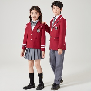 Set di Uniformi Scolastiche Invernali in Stile Britannico per Donne FUYI dal Bangladesh, <span class=keywords><strong>Abito</strong></span> di <span class=keywords><strong>Laurea</strong></span> in Poliestere per Studentesse - Product Image 2