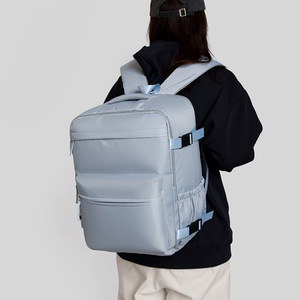 Minimalist Casual <b>Backpack</b> <b>Large</b> Capacity 15 Inches Computer Bag For Business Travel Youth Women's <b>Backpack</b> Solid Color - Product Image 2