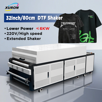 Penjualan Panas Printer Transfer Panas DTF Profesional yang Dapat Disesuaikan dengan Pengocok Bubuk Grosir Pabrik Pengocok DTF 32 inci/80cm