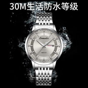 Men's Quartz Watch, Skeletonized, Waterproof, Luminous, Double <b>Calendar</b> - Product Image 4