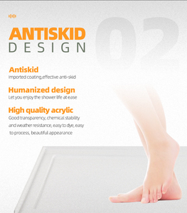 Tùy chỉnh kích thước Trắng Acrylic sợi thủy tinh khách sạn hiện đại khay tắm với gạch sẵn sàng tuyến cống cho phòng tắm phòng tắm - Product Image 4