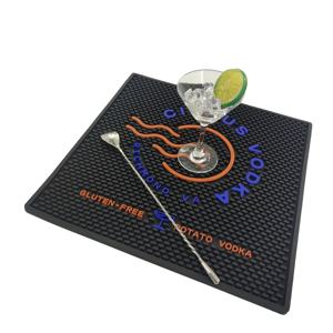 Custom Branded Silicone PVC <b>Bar</b> <b>Mat</b> Rubber Pub Runner Spill Pad Beer Rail <b>Mat</b> Drip Tray Non Slip Service <b>Mat</b> Table <b>Mat</b> - Product Image 1