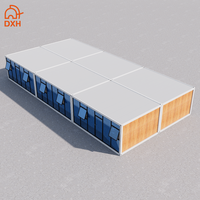 Maison conteneur préfabriquée assemblée détachable Maison en verre mobile prête à l'emploi Villa conteneur en paquet plat stand