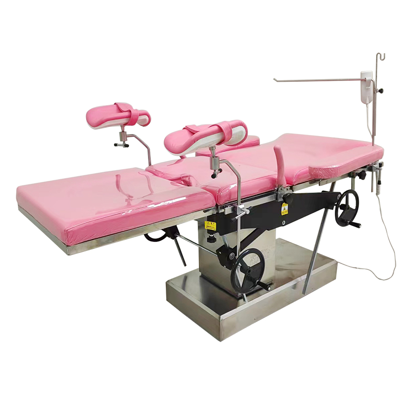 MN-OR019 Mechanical Gynecological Operating Delivery Exam Bed Obstetric Gynecology Labour Operation Table