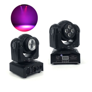 Đèn Pha Di Chuyển Led Mini RGBW, Đèn Hai Mặt Siêu Sáng Cho DJ, Câu Lạc Bộ Tiệc Tùng - Product Image 1