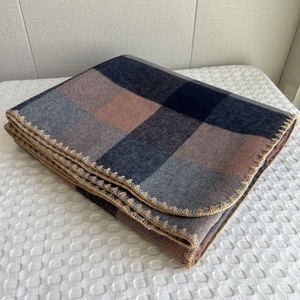 DaiRui 100% Plaid Heavyweight Wool Throw Blanket Parfait pour le <span class=keywords><strong>camping</strong></span>, la voiture, la maison et la randonnée - Product Image 5