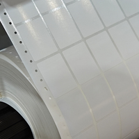 Machine de découpe de labels à plat double station avec estampage à chaud, refendage et rembobinage pour ligne de production d'autocollants