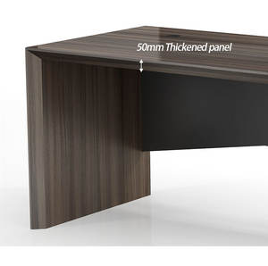 Escritorio de oficina de madera de lujo moderno, diseños de mesa Ceo Boss High Tech Executive Ceo Desk, muebles de oficina - Product Image 4