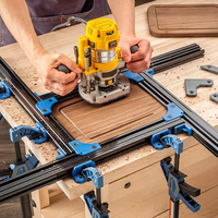 Planche à découper réglable en PVC Kit de gabarit Outils à main pour menuiserie Routeur Gabarit Guide Juice Groove Routing System Framing System