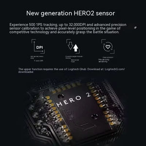 Souris sans fil rechargeable <span class=keywords><strong>Logitech</strong></span> <span class=keywords><strong>Pro</strong></span> <span class=keywords><strong>X</strong></span> <span class=keywords><strong>Superlight</strong></span> 2 double mode 2,4 GHz Hero 2, légère, accessoires PC pour esports, souris de jeu - Product Image 6