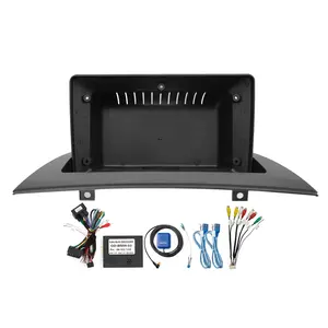 Meihua Car Stereo Radio Frame for BMW X3 2006-2010 with Wiring Harness RCA Cables Parts