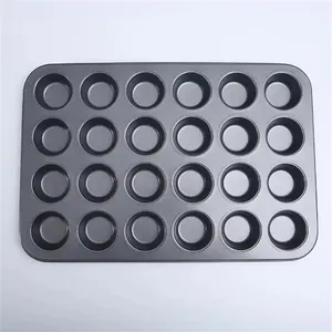 Square Mini Non-stick Coating Baking Pan Muffin Cup Cakes Mold 24 Cup Cake Baking Donut Tart Chiffon Muffin Cake Pan