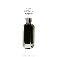 Parfum de luxe en cristal violet 100 ml - Parfum floral fruité longue durée, flacon de parfum élégant et luxueux avec boîte cadeau