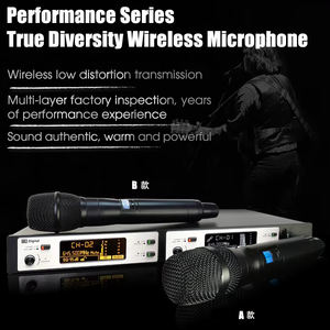 Système de micro sans fil professionnel GAW-G30 à 2 canaux, piles AA, réduction de bruit, fréquence UHF, véritable diversité, portée de 200 m, XLR - Product Image 2