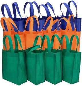 Sacos de compras biodegradáveis, sacos de sacos personalizados não tecidos