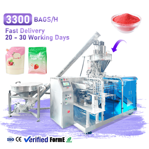 Máquina Automática para Empacar Polvo en Bolsas, Máquina de Llenado y Sellado de Bolsas con Cierre Vertical para Polvo de Fresa y Polvo de Frutas, Venta de Fábrica - Product Image 1