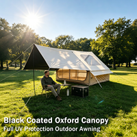 Carpa Familiar Inflable al por Mayor de 6.3m² con Toldo, Carpa de Aire Oxford 300D con Gran Claraboya, Techo de 2m de Altura, OEM