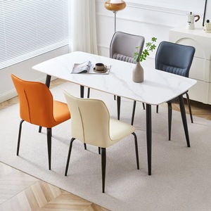 Silla de comedor ligera de lujo, taburete avanzado para casa, respaldo de restaurante, silla de negociación blanca Simple, silla de comedor Foshan - Product Image 6