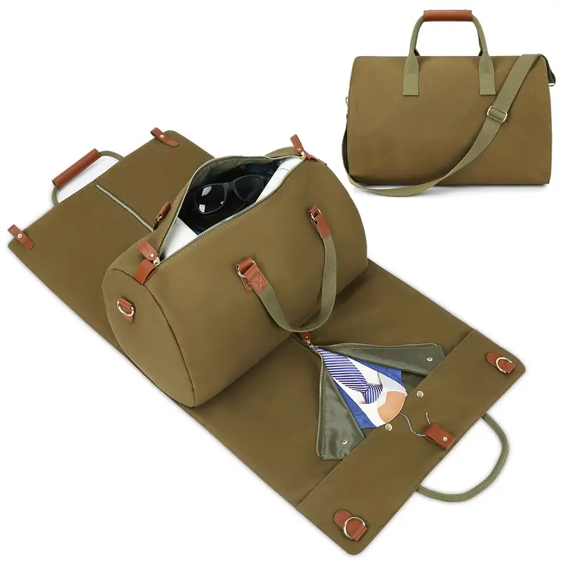 ISO9001 फैक्टरी निविड़ अंधकार व्यापार यात्रा अनिवार्य सूट कवर कस्टम पुरुषों की Duffel Crossbody बैग Duffle परिधान बैग के लिए पुरुषों