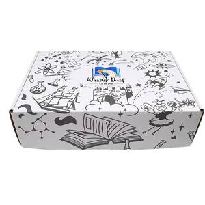Eco Corrugated Paper Mailer <b>Box</b> for Gift Delivery Recycled Material with Glossy Lamination & Embossing - Product Image 1