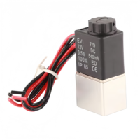 Vanne de compresseur 1/4'' normalement fermée, électrovannes pneumatiques en aluminium 12V 24V pour air, eau, huile