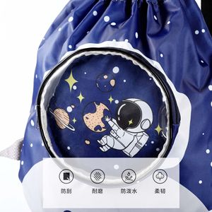 Childrens Swimming Bag Wet Dry Separation Large Capacity <b>Drawstring</b> <b>Backpack</b> For Kids Beach Trip Waterproof - Product Image 4