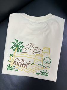 เสื้อยืดคอตตอนทรงหลวมสำหรับผู้ชาย พิมพ์โลโก้ตามสั่ง คอกลม แขนสั้น สวมใส่สบาย ระบายอากาศได้ดี ดีไซน์ผ้าถัก - Product Image 3
