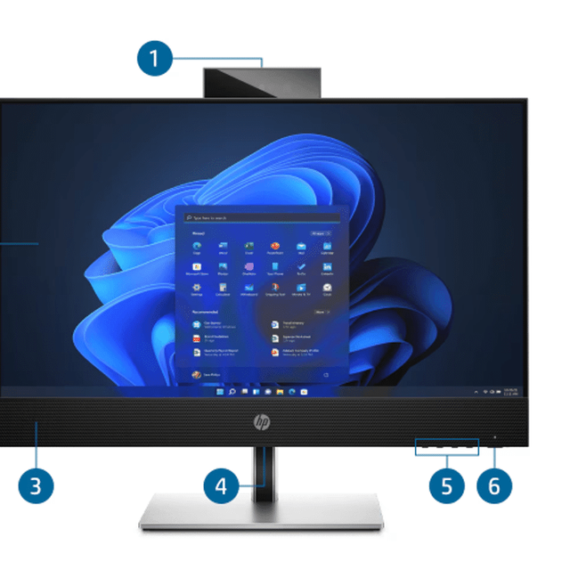 High quality and affordable HP ProOne440G9 23.8'FHDNT AiO desktop high-performance Intel i5-13500 16G DDR4 3200 512G SSD