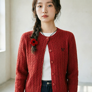 เสื้อคลุมคาร์ดิแกนผู้หญิงลายการ์ตูนฤดูหนาว คอวี แขนยาว ผ้าไม่ยับ สวมใส่สบาย ดีไซน์เปิดอก สวยเก๋ เหมาะสำหรับใส่ทุกวัน ขายส่ง - Product Image 2