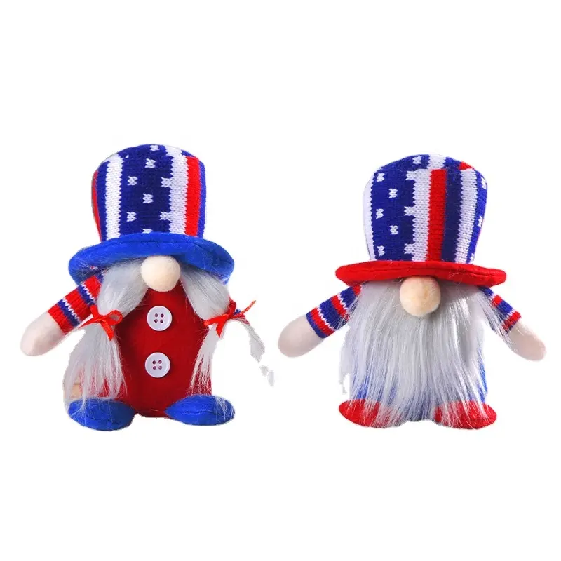 American Independence Day Faceless Old Man Doll Ornaments gnomi decorazione natalizia per la casa