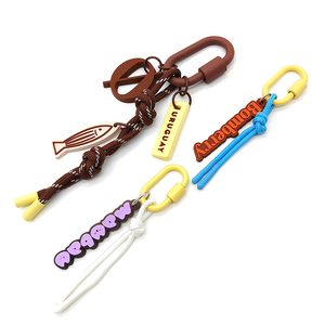 Porte-clés mousqueton ovale, logo en PVC personnalisé, couleur personnalisée, cadeau promotionnel quotidien <span class=keywords><strong>pour</strong></span> l'extérieur - Product Image 5