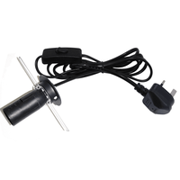 Lampe à sel 15W BulbSocket E14 E27 Holder avec 303/Gradateur Uk Plug Cordon d'alimentation