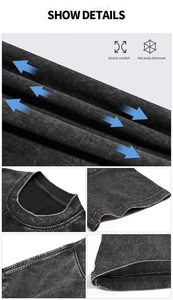 T-shirts unisexes surdimensionnés en coton 100% de qualité supérieure, lavage à l'acide, impression numérique, hip-hop, vintage, personnalisés, vente en gros - Product Image 5