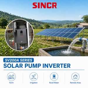 Inversor Solar MPPT <span class=keywords><strong>SINCR</strong></span> SV200A 0.75KW-160KW Monofásico 220V/Trifásico 380V 50/60Hz para Bomba de Agua Sumergible/de Superficie para Riego - Product Image 4