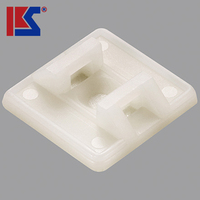 Attaches-câbles autocollantes - Attaches-câbles en nylon robustes avec dos adhésif pour le câblage/l'électronique, certifiées UL94V-2