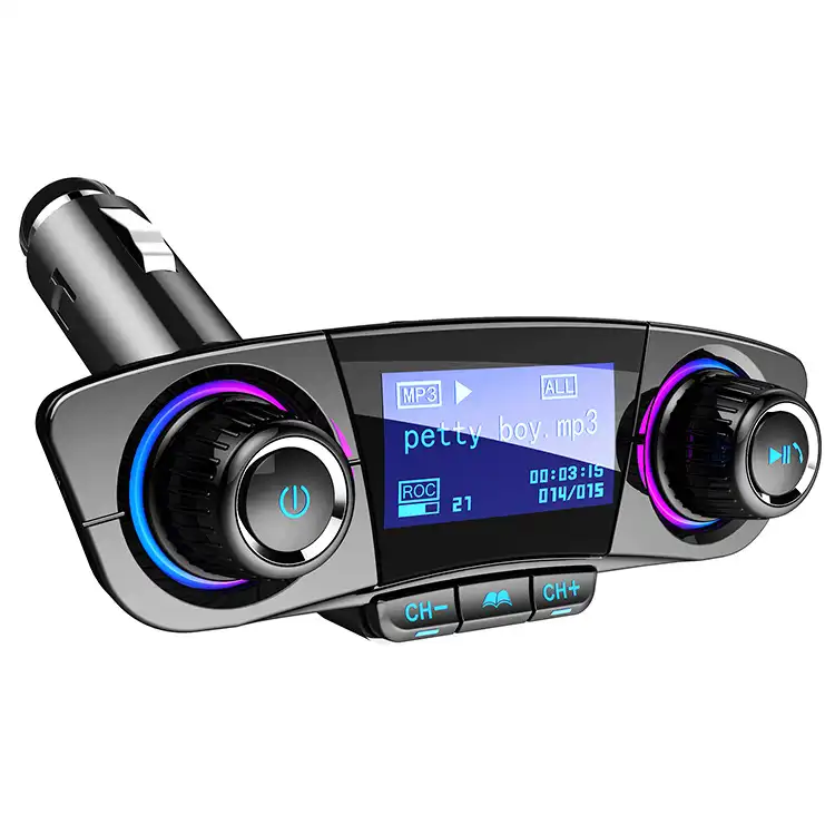 Автомобильный комплект беспроводной передатчик гарнитура аудио прием mp3-плеер с включением/выключением питания двойной USB FM-модулятор BT06