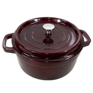 Four français en fonte émaillée antiadhésive ronde ou ovale/cocotte/pot/four hollandais pour la cuisson - Product Image 1
