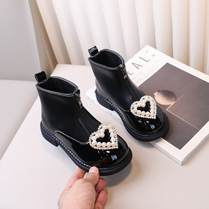 Fashion New Trend Girls Retro Boots Autumn and Winter Soft Bottom Girls Zip Flat Ankle Boots Kids - Product Image 2