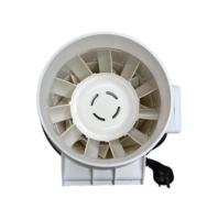 Ventilateur de gaine rectangulaire flexible certifié CE, à économie d'énergie et à faible bruit, pour les systèmes de CVC des hôpitaux et des écoles, installation facile