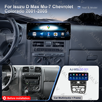 Nouvel arrivage : Autoradio lecteur DVD pour Isuzu D-Max MU-7 Chevrolet Colorado 2001-2005, avec cadre de façade 12,3 pouces, panneau stéréo 2 DIN et GPS