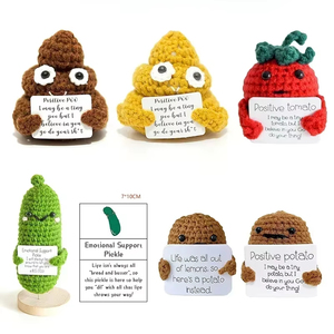 Energia positiva abbraccio di patate da tasca Mini fatto a mano in peluche di lana in maglia divertente regalo di <span class=keywords><strong>Natale</strong></span> <span class=keywords><strong>per</strong></span> la decorazione della stanza di casa - Product Image 3