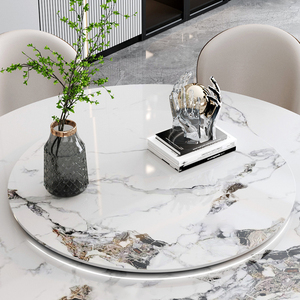 Modern Luxury Golden Stainless Steel Dining Table With <strong>Marble</strong> <strong>Top</strong> for Dining Room Furniture Dining Table Set - Product Image 5