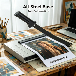 <span class=keywords><strong>Massicot</strong></span> de précision 8014 pour papier photo A4 avec grille d'alignement et règle graduée haute <span class=keywords><strong>définition</strong></span> pour la conception en studio - Product Image 1