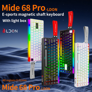 Teclado mecánico para juegos LDON 68pro, 8KHZ, luz de neón, interfaz USB con cable RGB, interruptor magnético, 68 teclas, 0,01 RT, nuevo modelo - Product Image 2
