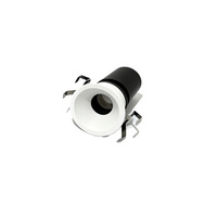 Mini spot LED encastré sans cadre, découpe de 35 mm, 9W, CRI95, anti-éblouissement, CCT personnalisé pour l'éclairage commercial des magasins et des hôtels