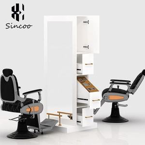 <b>Mirror</b> Hair Salon Multi-functional Storage Barber Shop <b>Mirror</b> <b>LED</b> with Light Wall Mounted Hair Cutting <b>Mirror</b> Salon <b>Mirror</b> - Product Image 4
