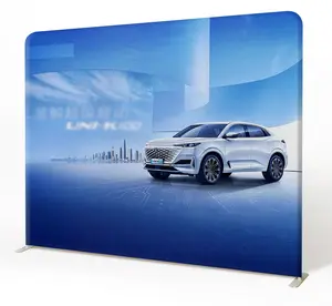 Sunshine Hot Sale 10 X 20 Standard Tension Fabric Display Exhibition Clothing Stall Design Expo Trade Show Booth